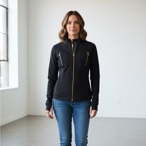 Zyia Active Black and Gold Women's Jacket
